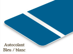 Signalétique foil Bleu/blanc