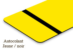 Signalétique foil Jaune/noir