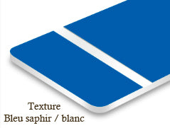 Signalétique textures Bleu saphir/blanc